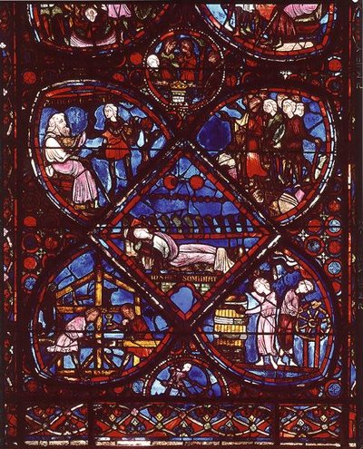 Window depicting the Life of Joseph, from the apse by French School
